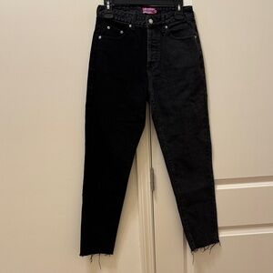 Edikted  Women Two Tone Black Jeans Pants